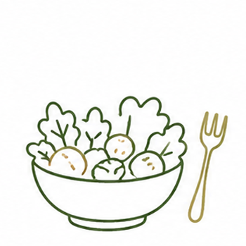 年齢相応の食事をするアイコン