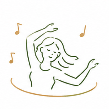 リズミカルに活動するアイコン