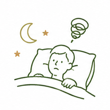 不眠の原因を取り除くアイコン