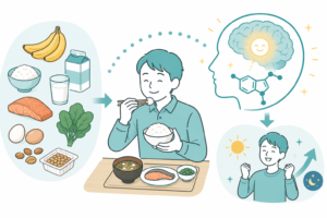 食事でセロトニン分泌