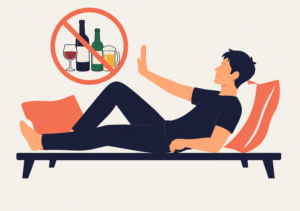 睡眠２時間前は飲酒しない