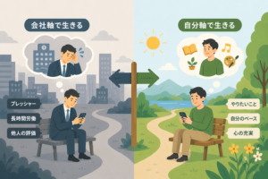 「会社軸」ではなく「自分軸」